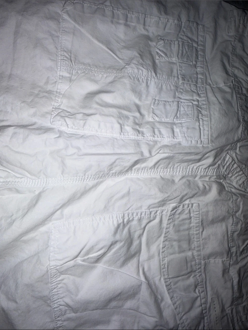 Sean John Men's White and Black Cargo Shorts